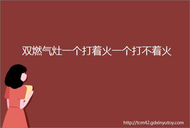 双燃气灶一个打着火一个打不着火